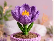 Make six cupped lilac petals